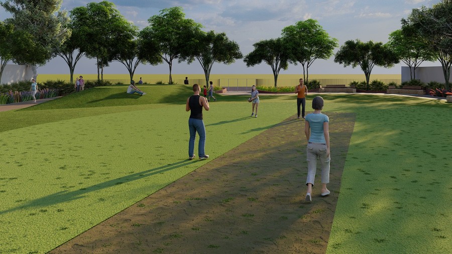 Cricket Pitch at Ensaara Metropark, Nagpur